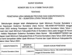 Daftar UMK 2024 di Sumut, Terdapat 23 Daerah yang Melampaui UMP