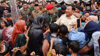 Ribuan Warga Sukabumi dengan Antusiasnya Resmikan 9 Titik Bantuan Sumber Air yang Disediakan oleh Prabowo