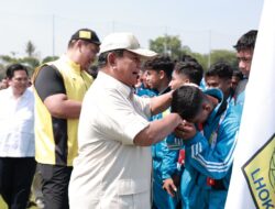 Prabowo Mengenalkan Akademi Sepak Bola Modern Garudayaksa dengan 7 Stadion Latihan