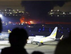 Tabrakan Pesawat Penjaga Pantai Jepang dengan Armada Japan Airlines di Bandara Haneda Menewaskan 5 Awak