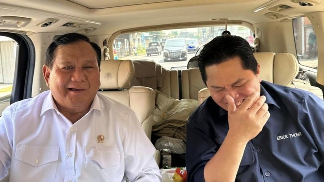 Erick Thohir Mempercayakan Amanah Masa Depan Bangsa Indonesia kepada Prabowo Subianto