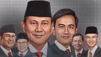 Prabowo-Gibran unggul dengan 58,84%, AMIN mendapat 24,33%, sementara Ganjar-Mahfud dengan 16,83%