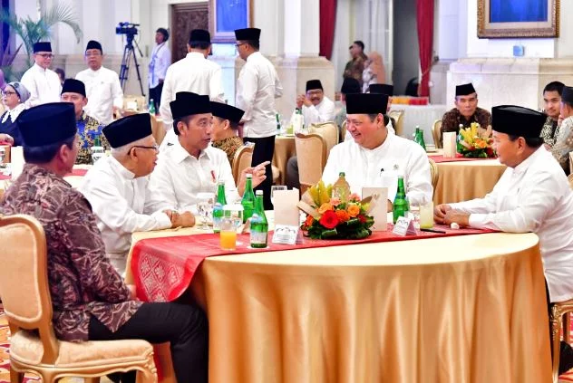 Prabowo Subianto dan Jokowi Bersatu di Acara Bukber di Istana Negara