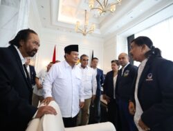 Prabowo Subianto Bertemu Surya Paloh di Menara NasDem: Saya Hadir untuk Menghormati