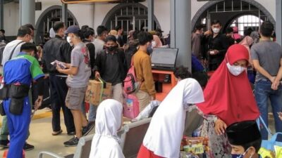 Pemudik Kembali ke Jakarta Melalui Stasiun Pasar Senen dengan Jumlah 98.432 Orang