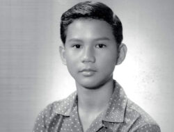 Prabowo Subianto during his younger days