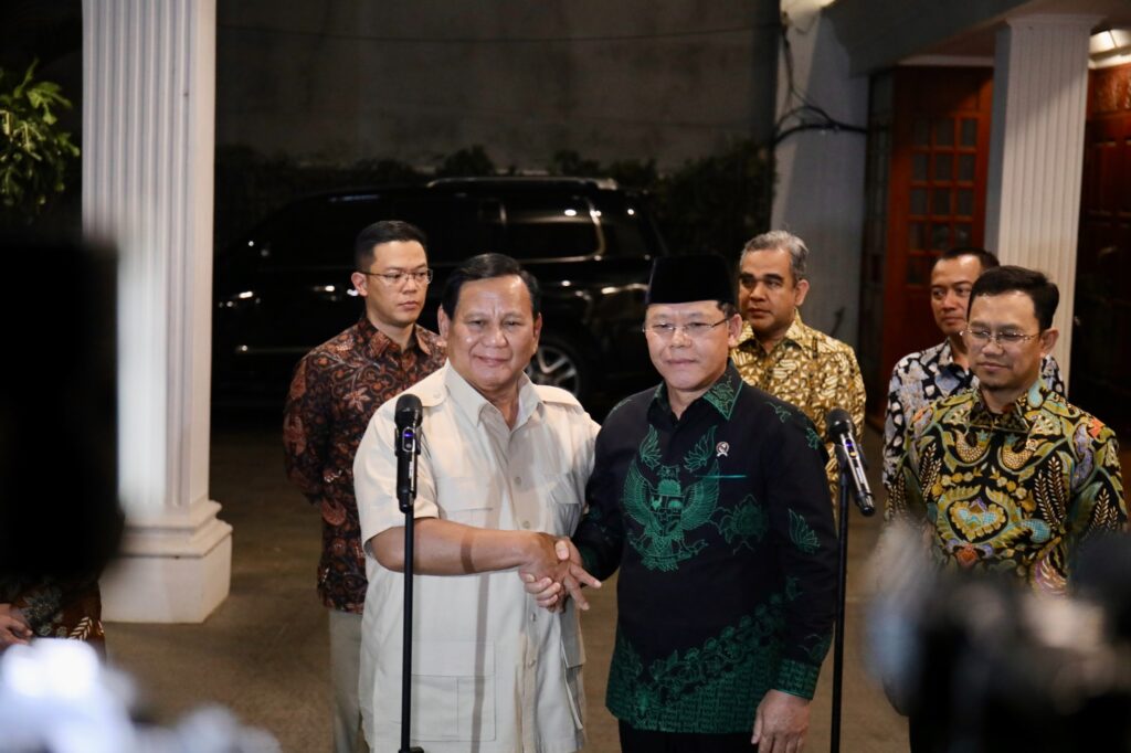 PPP Chairman Meets with Prabowo Subianto, Pledges Support for Prabowo-Gibran Administration