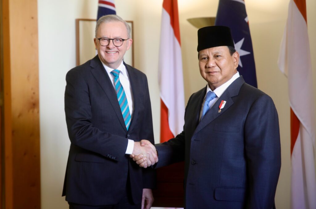 Prabowo Subianto Meets with Prime Minister of Australia to Address Regional Challenges and Collaborate on Military Exercises