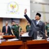 Prabowo Subianto says goodbye and expresses regret in last DPR meeting: We have bigger tasks ahead of us.